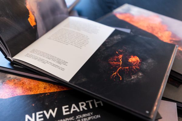 New Earth, a book about the volcanic eruption in Geldingadalir, Iceland.
