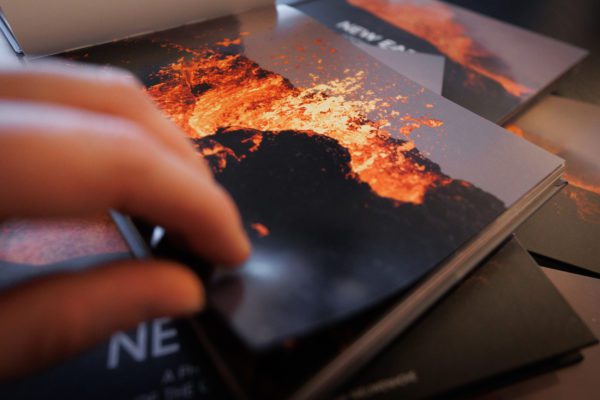 New Earth, a book about the volcanic eruption in Geldingadalir, Iceland.