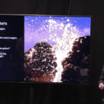Jeroen Van Nieuwenhove talking at the Canon Belgium stand on Photo Days in Brussels.