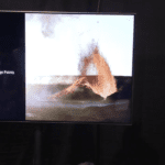 Jeroen Van Nieuwenhove talking at the Canon Belgium stand on Photo Days in Brussels.