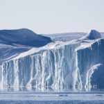 Ice cliffs near Ilulissat, Greenland.