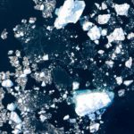 Floating sea ice in Ilulissat, Greenland.