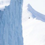 A curved iceberg in Ilulissat, Greenland.