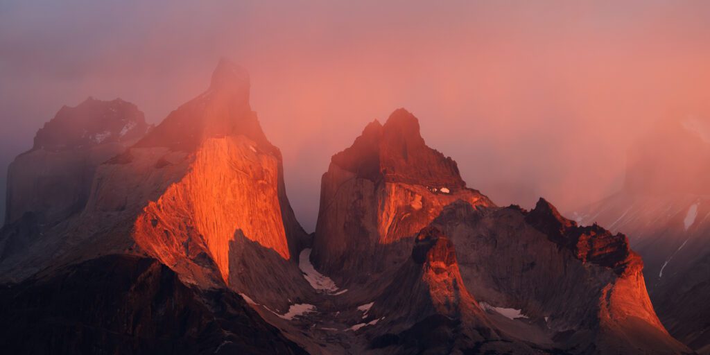 A very red sunrise in Chile.