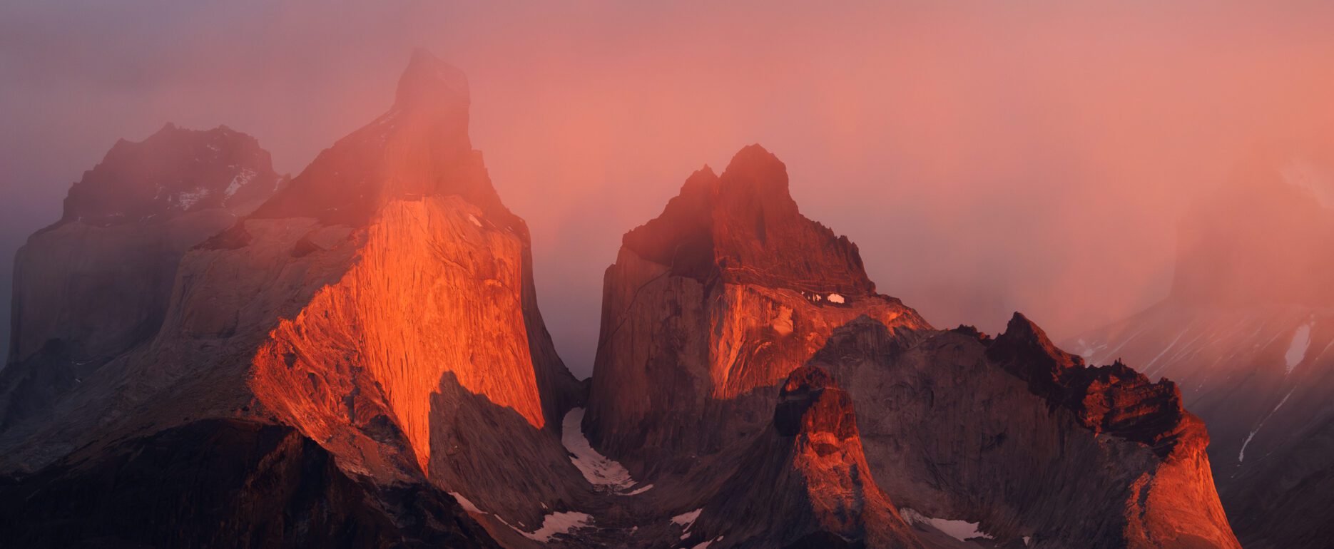 A very red sunrise in Chile.