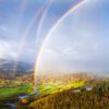A quadruple rainbow in England