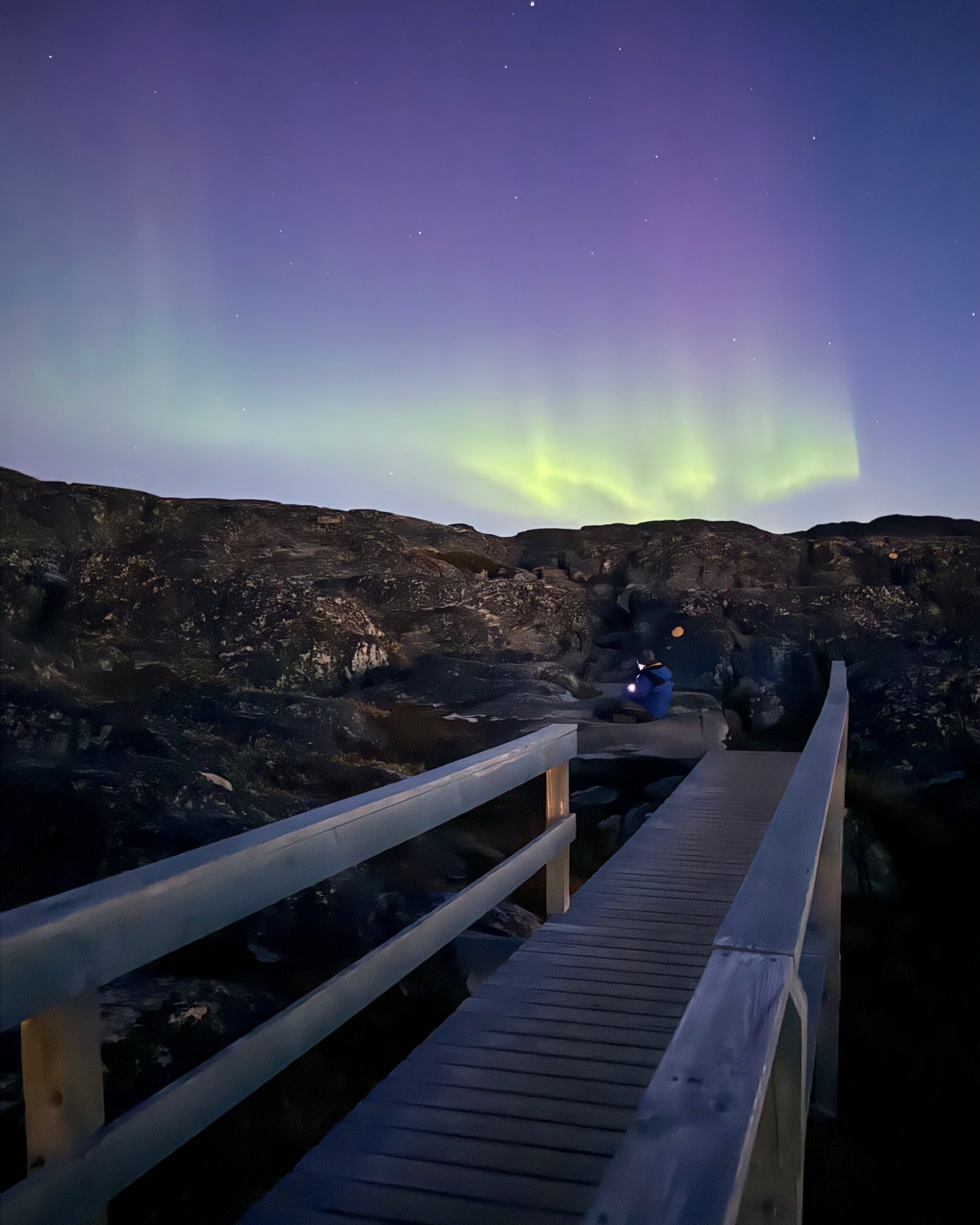 The northern lights near Ilulissat, Greenlamnd