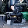 Charging a lot of drone batteries on a photography workshop