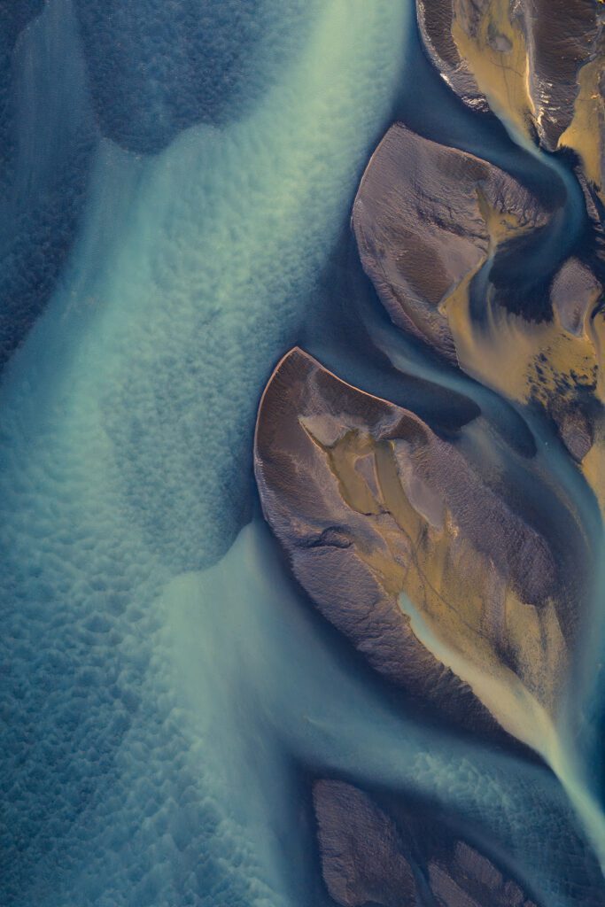 Photographing The Braided Rivers Of Iceland Using A Drone