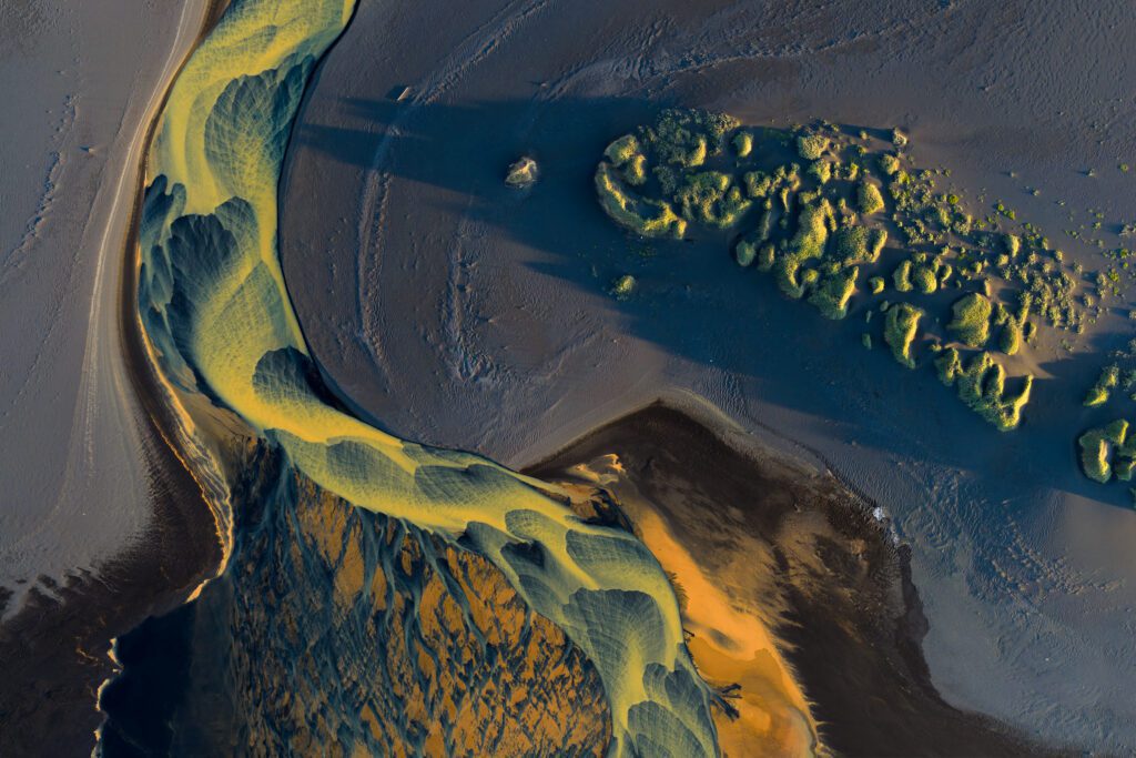 Photographing The Braided Rivers Of Iceland Using A Drone