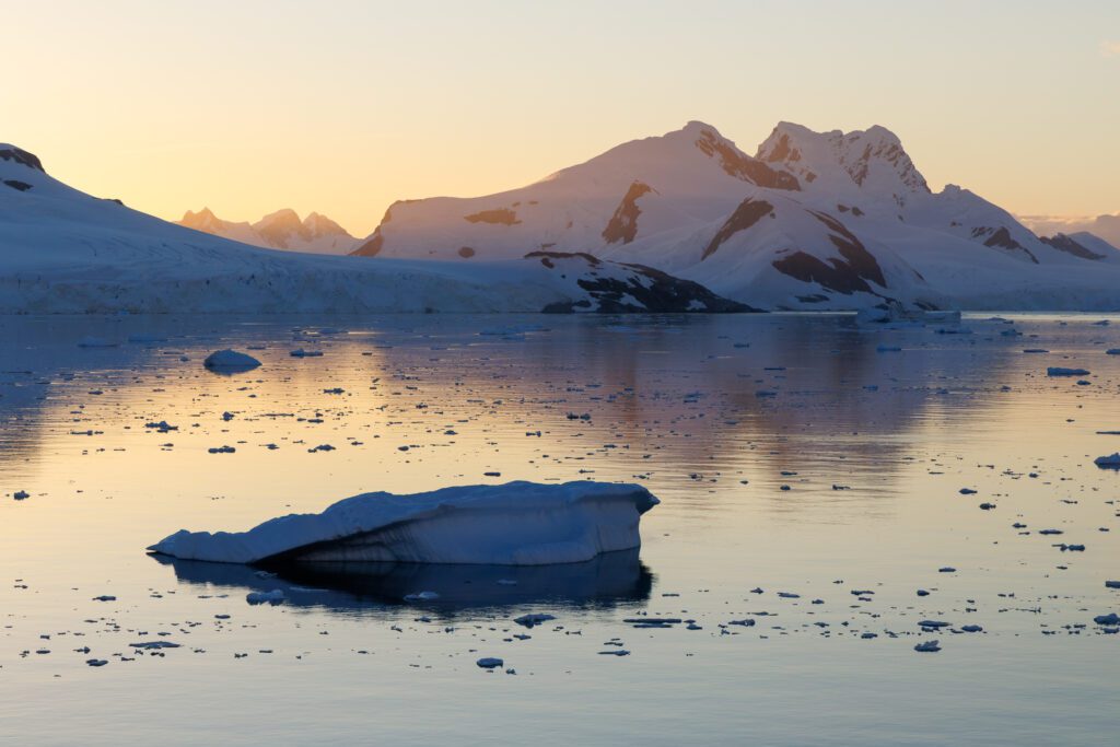 Sunset in the Gerlache Strait