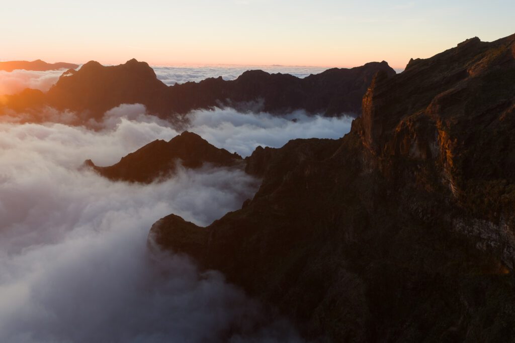 Sea of clouds near Pico do Arieiro